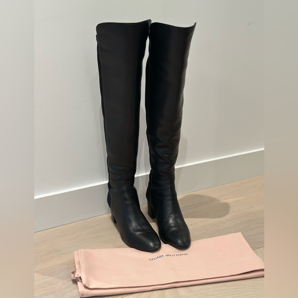 Stuart Weitzman Black Over the Knee Boots